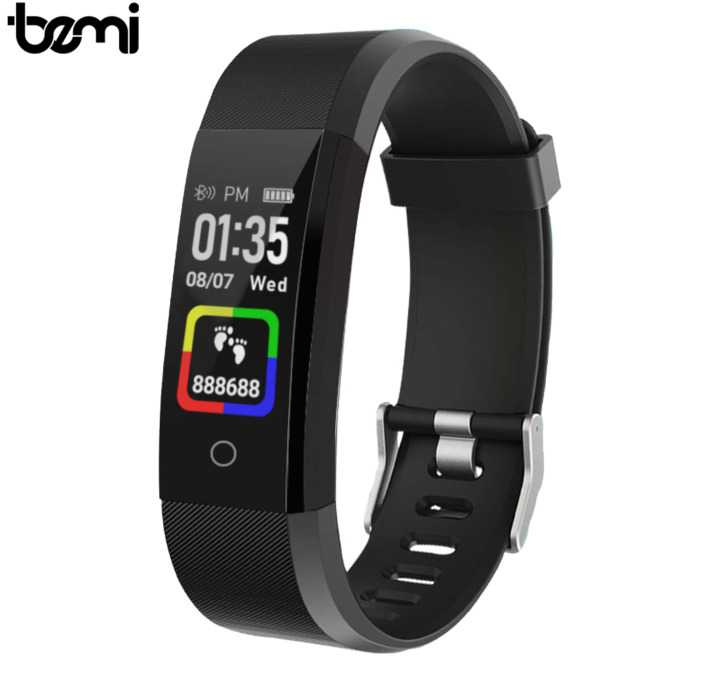 Smartband Bemi OLE Black straps Black Red Band Music Control