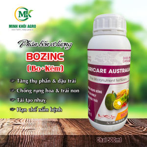 Phân bón vi lượng BOZINC (B0+Kẽm) | Dưỡng hoa nuôi trái tăng vô gạo.