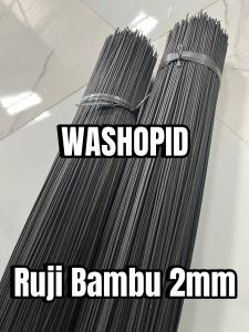 Ruji 2mm 70 cm 200 batang lidi bambu warna hitam Jeruji Sangkar burung