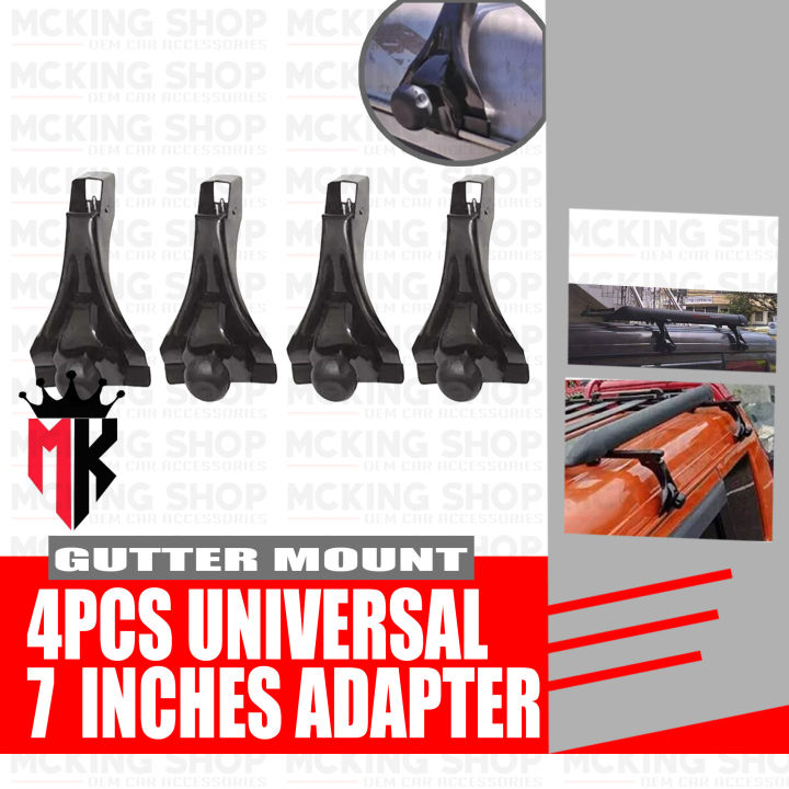 4pcs Universal Roof Rack Gutter Mount 7 INCHES Adapter Car Roof ...