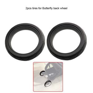 Stroller Tire For Bugaboo Butterfly Back Wheel Tyre Cover Buggy PU Tubless Rear Wheel Casing Baby Pram Replace Accessories