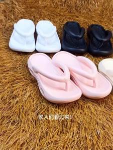 [Free Shipping] New EVA Thick-Soled Flip-Flops Solid Color Simple Design Suitable For Home Outdoor And Everyday Casual Wear Comfortable WomenS Sandals Fashionable