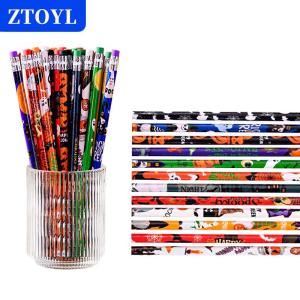 [COD] ZTOYL 20ชิ้นดินสอฮาโลวีนแบบสุ่มออกแบบ HB ดินสอการ์ตูนฮาโลวีนชุดเครื่องเขียนของขวัญนักเรียน