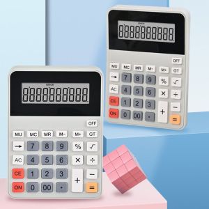 GANGJING Large Screen Display 12 Digits Calculator Multifunctional Battery Powered Calculator Practical Efficient Calculation Financial Accounter Calculator School/Office
