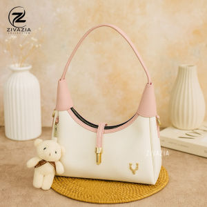 ZIVAZIA Tas Tenteng Nura Bag - Tas Selempang Wanita - Top Handle Bag (Free Boneka)