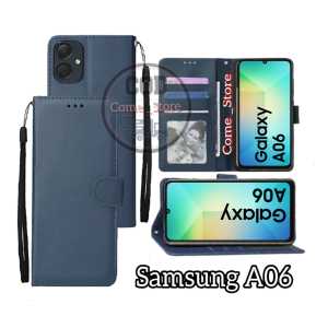 Case Dompet Untuk Samsung Galaxy A06 4G Casing Flip Cover Leather Premium Sarung Buku Hp