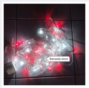 Lampu Hias Led Tumbler Merah Putih 8 METER Dekorasi 17 AGUSTUS RUMAH TOKO CAFE INDOOR / OUTDOOR