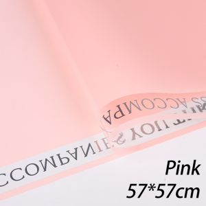 20PCS Flower Wrapping Paper Waterproof Transparent Edge Florist Gift DIY Bouquet Packaging Paper