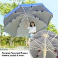 Parasol Umbrella With Stand Garden Umbrella Patio Umbrella UV Sun Shade Canopy Payung Pasar Malam Outdoor Night Market. 