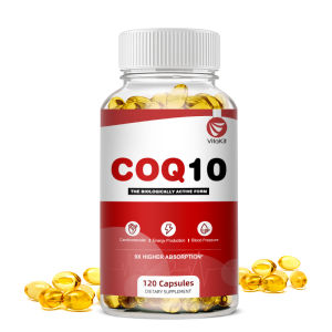 COQ10 Viakii viên uống bổ sung Coenzyme Q10 dạng viên nang mềm hỗ trợ năng lượng và sức khỏe tim mạch 120 viên FDA đã phê duyệt giao hàng trong 12 giờ.