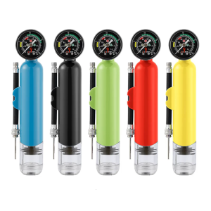 20psi cầm tay quả bóng bơm với đồng hồ đo áp suất Hướng dẫn sử dụng bơm lốp Đồ chơi di động quả bóng Inflator bóng thể thao bơm dễ sử dụng