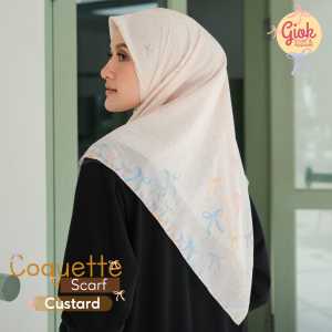 SKYSHOP HIJAB COQUETTE SCARF BY GIOK BAHAN VOAL PREMIUM SIZE 115X115 CM KERUDUNG SEGI EMPAT