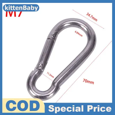kittenBaby 💖[HOT SALE]🎈🎈 ตะขอเกี่ยวคาราไบเนอร์สปริงสแตนเลส304ตัวล็อกแบบปลดเร็ว