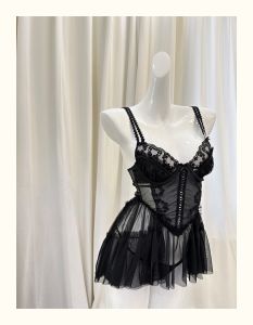S1780 Roomate Dress Đầm váy ngủ nữ có gọng không mút xòe bồng phong cách tiểu thư Braletteshousevn