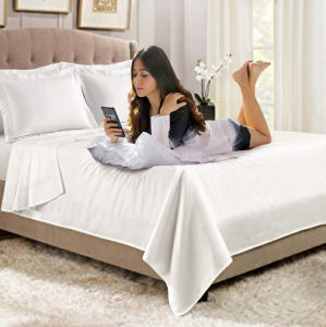 Flat Sheet Set. FREE 1 Mattress Protector. Nile Valley 1600 Thread Count 5 Star Hotel Egyptian Cotton