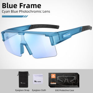 Tây đi xe đạp Kính đi xe đạp Kính râm vuông photochromic UV400 bảo vệ kính mát MTB xe đạp đường trường kính siêu thể thao nhẹ an toàn khung kính cho thiết bị cận thị