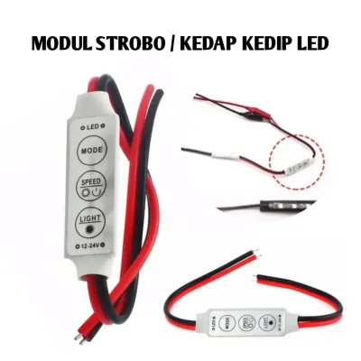 Modul Dimmer Kedip Lampu Led Mini Single 12Volt 24Volt Controller