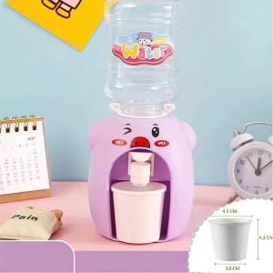 LUMIQLO Nhựa Bình nước mini Đạo cụ cosplay Bấm tay Bơm chai nước Giống như thật Với cốc Đồ chơi nhà bếp Trẻ em