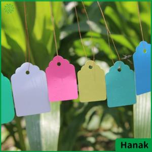 Hanak 100Pcs Garden Plant Labels Plastic Plant Tags Nursery Markers Flower Pots
