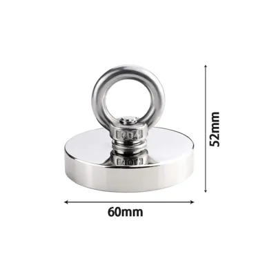 Heavy Duty D90 D60 D42 Fishing Magnet 60kg 120kg 300kg Super Strong Magnet Powerful Permanent Neo Magnet Salvage Magnet 打捞磁铁