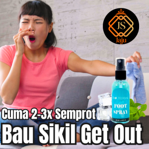 Semprotan Pengharum Pewangi Sepatu Penghilang Anti Bau Kaki Dan Bakteri Bio Herbal Foot Spray Ampuh
