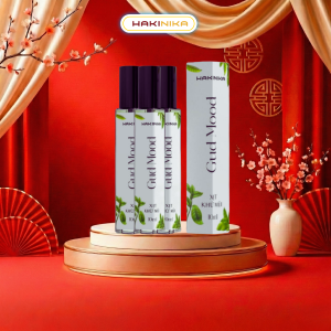 COMBO 3 - Xịt khử mùi toàn thân lăn khử mùi GUDMOOD của Hakinika giảm mùi cơ thể hạn chế mồ hôi hương thiên nhiên - 10ml