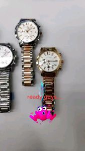 Jam tangan wanita fashion HSP tali rantai tanggal aktif chrono off