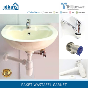PAKET LENGKAP WASTAFEL +KRAN + SIFON + STOPKRAN + FLEXIBEL 30 CM