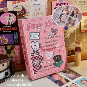 A5 Cổ điển Bìa cứng Kpop Chất kết dính Ảnh Thẻ Chủ Sách 3 inch Thẻ Ảnh Album Sưu tập Sách Dễ thương Album lá rời Lưu trữ Chất kết dính2026