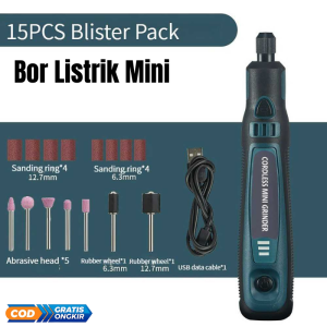bor mini listrik mini grinder Polishing USB 3 Speed 15000 RPM 3.6V - LS3 CMG