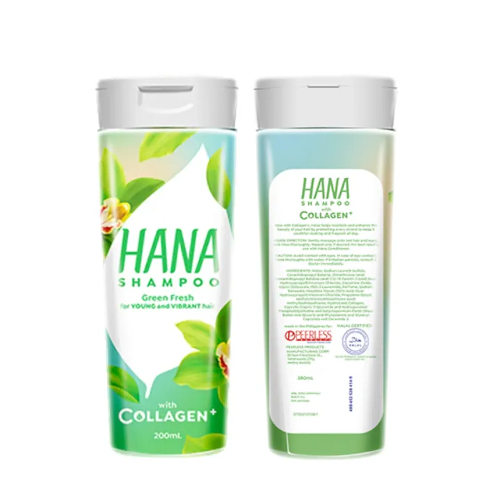 HANA%20Shampoo%20Green%20Fresh%20with%20Collagen%20200ml%20-%20Image%204