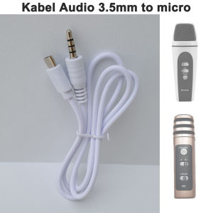 Kabel Audio 3.5mm to micro HP ke mic microphone Transmisi audio 1m kabel