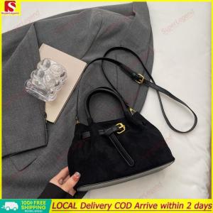 【Big Sale】 Women Faux Suede Underarm Purse with Adjustable Strap Vintage Crossbody Bag Solid Color Top Handle Purse for Travel Work Without Pendant 【SuperLegend】