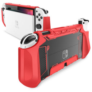Mumba Dockable Case for Nintendo Switch OLED 2021 Blade Series TPU Grip Protective Cover Accessories Compatible with 7 Inch and Joy-Con Controller