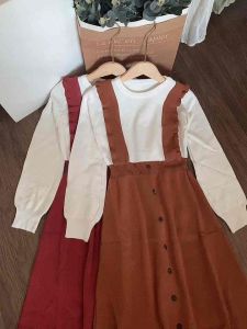 Đầm Len Yếm Cúc Siêu Xinh Ảnh Thật Clip