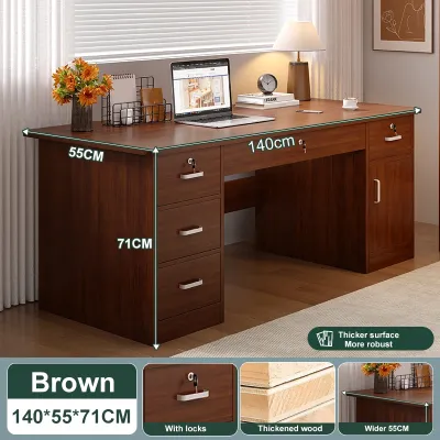Office Table With Drawer Home Modern Computer Table With Lock DrawerCabinet Study Table Minimalist Space Saving