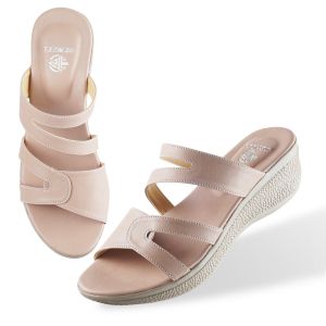 DENZEL Sandal Wedges Wanita Salem Pink Premium DZ 169