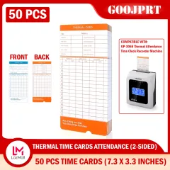 100Pcs/ Pack Time Cards Timecards Monthly 2-Sided For Employee Attendance Clock Recorder 52E