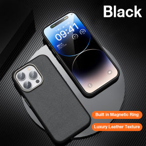 Sanptoch Luxury Leather Magsafe Phone Case For iPhone 16 15 14 Pro Max Skin-friendly Cover For iPhone 15 16 Pro Max Shockproof Protection Casing