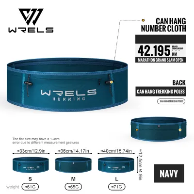 WRELS Outdoor Sports Waist Bag Running Fitness Invisible Multi-Functional Waist Bag Outdoor #Yb1008