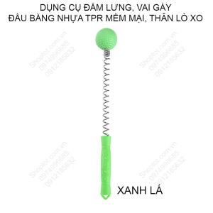 Dụng cụ đấm lưng vai gáy đầu chân bằng nhựa TPR mềm thân lò-xo chắc chắn
