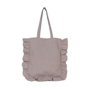 กระเป๋าสตางค์ใต้วงแขนลายสก๊อตสไตล์เกาหลีกระเป๋าสะพายไหล่ร่วมสมัยสายหนังที่นุ่มสบายกระเป๋าผ้าฝ้าย