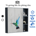 Tủ gương phòng tắm treo tường đa năng - Tủ gương Lavabo BM099 bằng nhôm treo tường nhà vệ sinh chống nước cao cấp. 