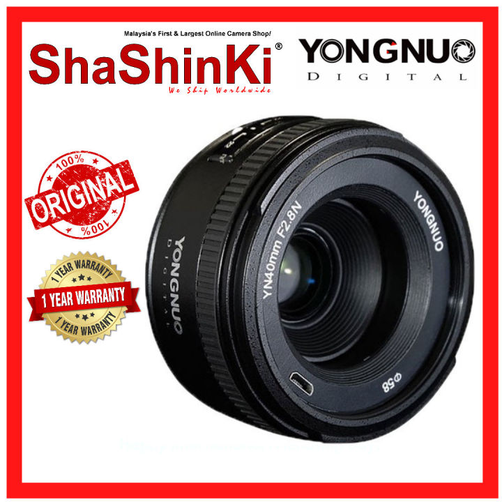 [READY STOCK] YongNuo 40mm Standard Full Frame Prime