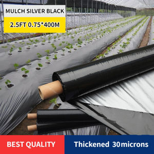 40 Microns Plastic Mulch 2.5ft 0.75M x 400M PLASTIC MULCHING Plastic Mulch Mulching film Agricultural plastic mulch Biodegradable mulch film