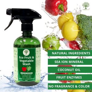 THREELAB Fruit & Vegetable Wash With Enzymes Safely Remove Bacterial And Toxic Residues Natural Ingredients 500ML Cair Pembersih Sayur Dan Buah Berasaskan Tumbuhan Enzim Anti Bakteria Dan Membersih Sisa Toksik Berkandung Bahan Semulajadi