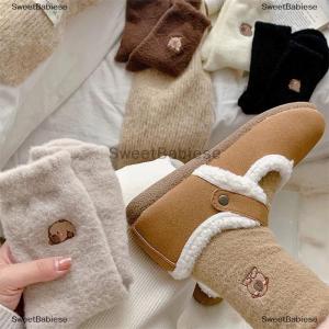 [COD] SweetBabiese 1 5 đôi ấm cúng lông chồn dễ thương capybara vớ giữa bắp chân Phụ nữ mùa thu mùa đông dày hơn vớ ngủ sàn nhà lông mịn