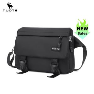 AUOTE Men Fashion Shoulder Bags Sling Chest Bag Cross Body Bags Messenger Bag Waterproof Cross Body Bag Large Capacity Sling Bags Simple Casual Sport Street Bag Student Teenager Bag