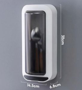 Container Box Toothbrush Toothpaste Holder Bathroom Organizer Space Saving Design - Paez Official