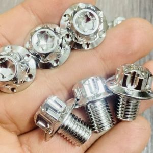 Ốc chân gương Salaya xe máy (Ab wave sirus Ex) - Chân 10li (ren thuận/ ngược) chất liệu INOX 304 CNC nguyên khối (Giá 1 Ốc)